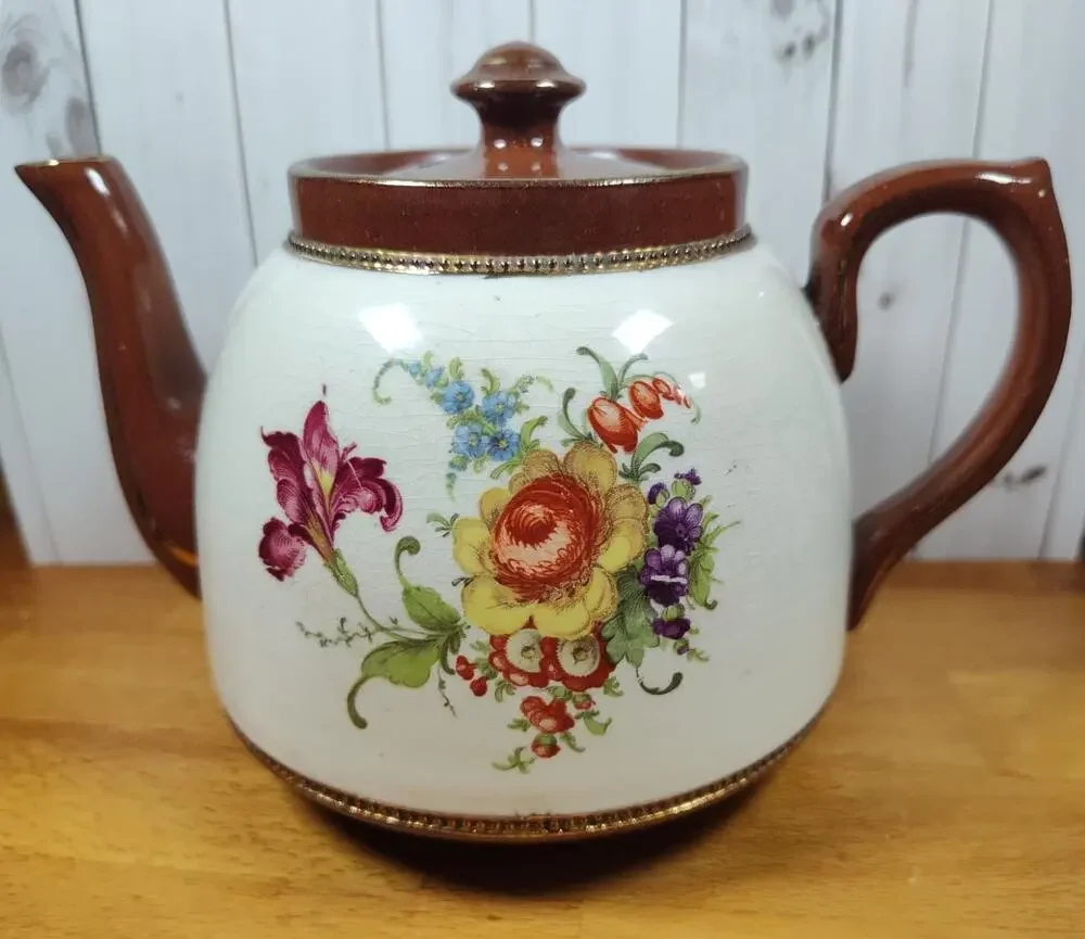 S Johnson Ltd of Burslem Britannia Pottery England Teapot